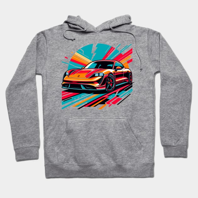 Porsche Taycan Hoodie by Vehicles-Art